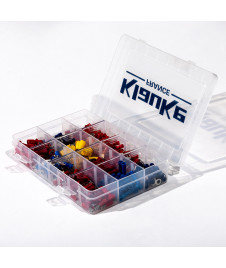 Coffret plastique d’assortiment de cosses et fiches préisolées à sertir (230)