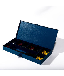 Coffret métallique d’assortiment de cosses et fiches préisolées à sertir (350)
