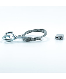 Kit verrou + filin avec 2 mousquetons