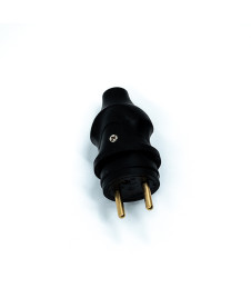 Prise mâle 2 pôles + Terre 16 A 230V caoutchouc