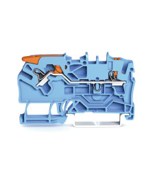 Borne WAGO de passage avec levier 2 conducteurs 2,5 mm²