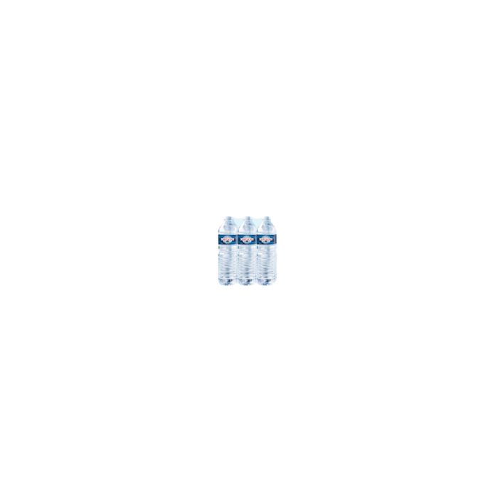 Pack de 6 bouteilles d'eau de 1,5 litres