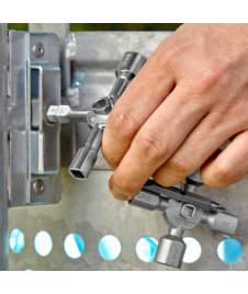Clé en croix double KNIPEX pour armoires et fermetures