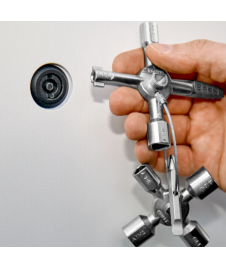 Clé en croix double KNIPEX pour armoires et fermetures