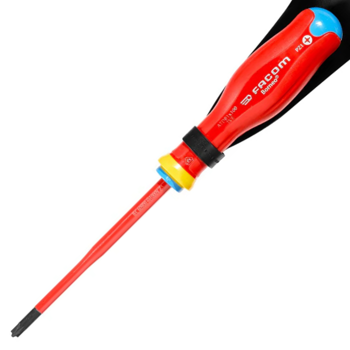 Tournevis-bornéo-pour-borniers-électriques-isolé-1000-V-vis-mixtes fente/Pozidriv