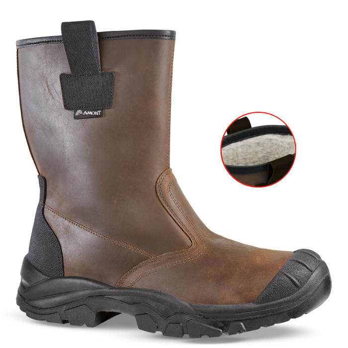 Paire-de-bottes-trekking-fourrée-JALLATE-de-sécurité